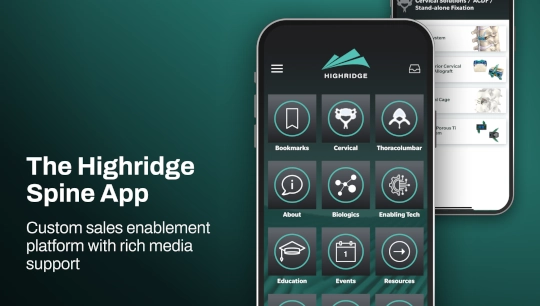 Custom sales enablement platform with rich media support.
