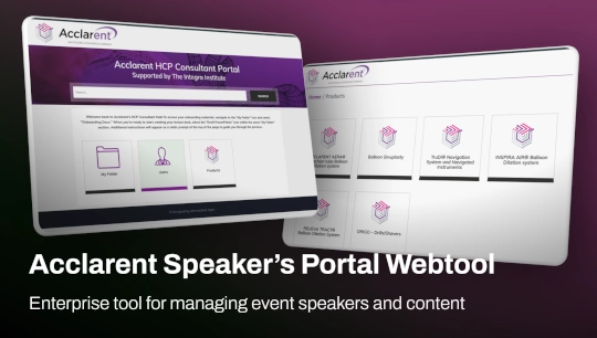 Enterprise tool for managing event speakers and content.